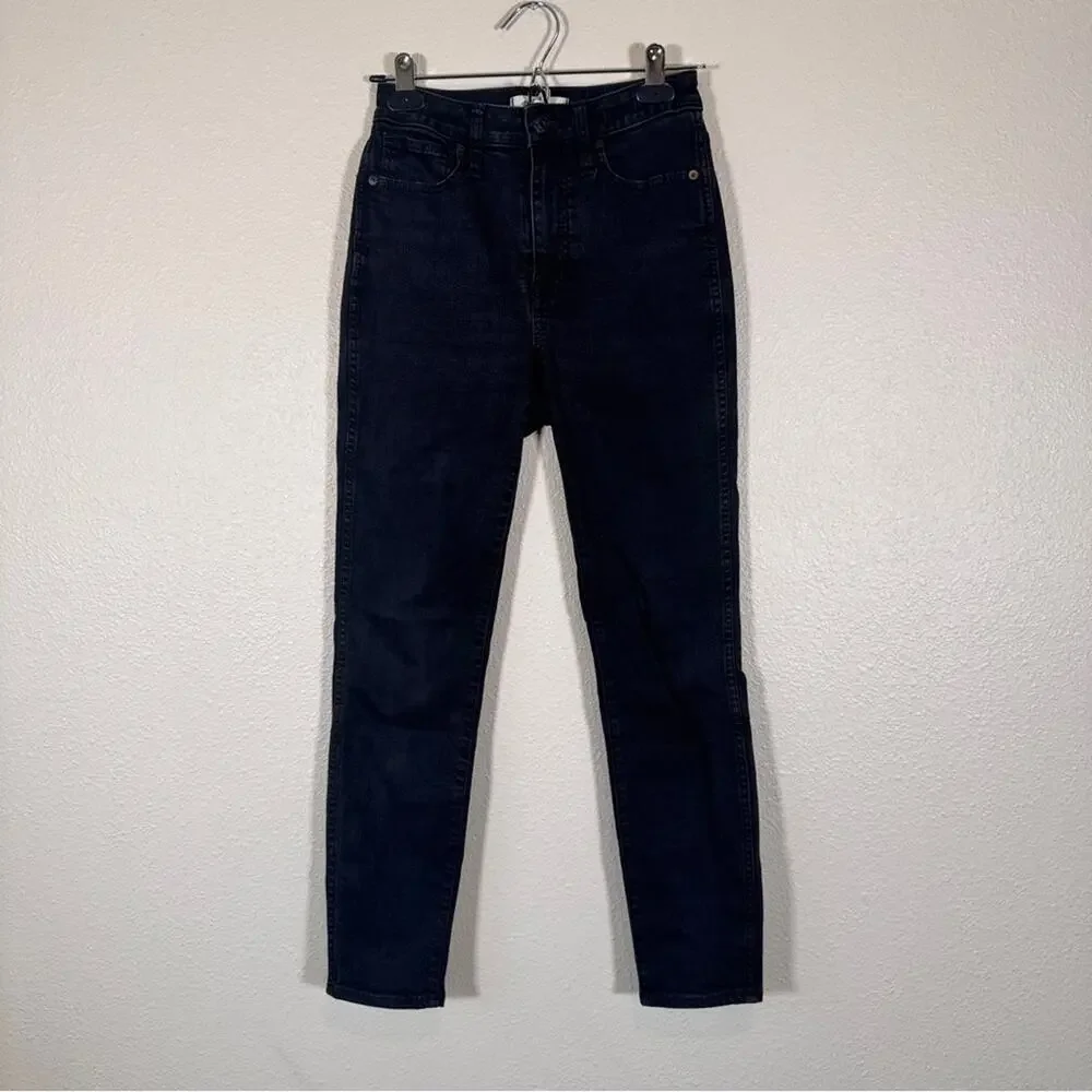 Madewell Black Curvy High Rise Skinny Jeans Womens 25 Fall Denim Casual